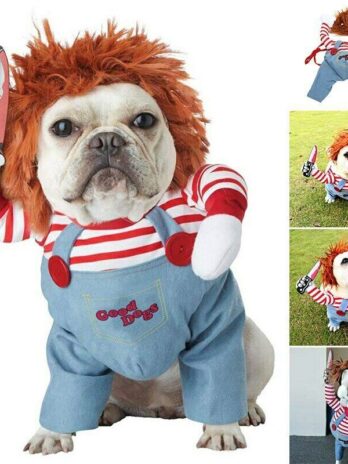 Halloween Pet Costume Pet Dog Funny Clothes Adjustable Dog Cosplay Costume Scary Costume Party Gatherings